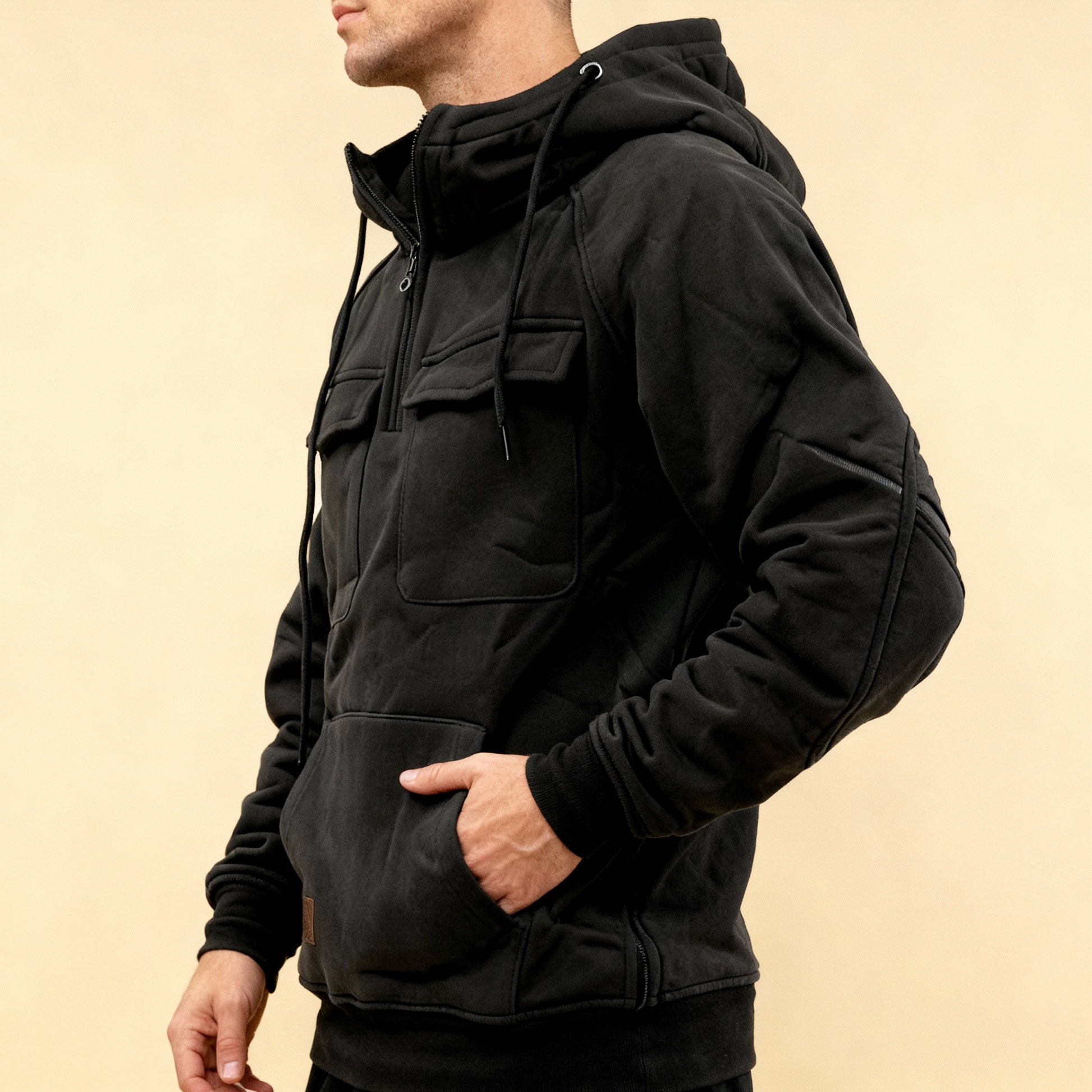 Men’s Premium Winter Hoodie – Warm Fleece-Lined Pullover for Cold Weather