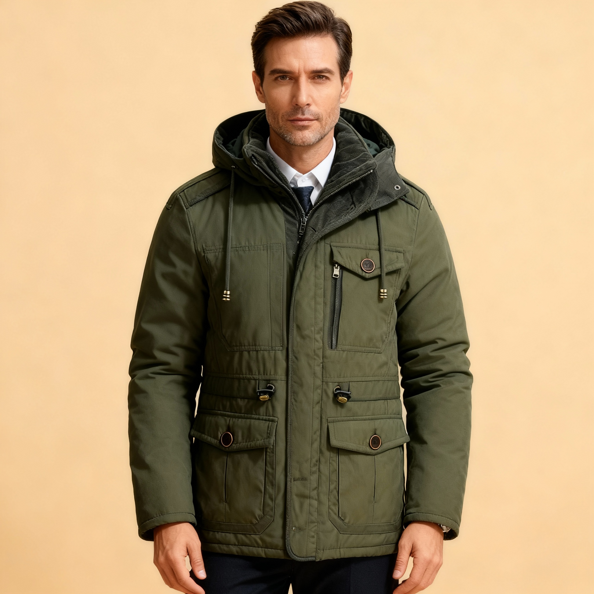 Daro Men’s Winter Jacket – Warm Waterproof Padded Coat | Stylish Insulated Outerwear