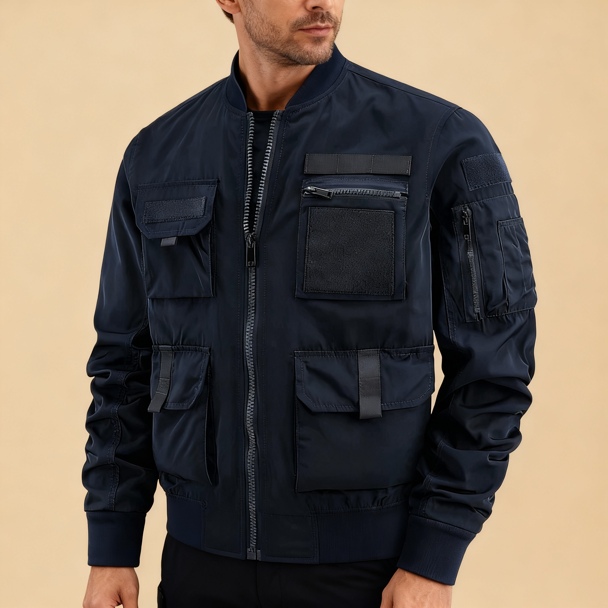 Venture Men’s Multi-Pocket Jacket – Utility Outdoor Shell | Durable Everyday Explorer