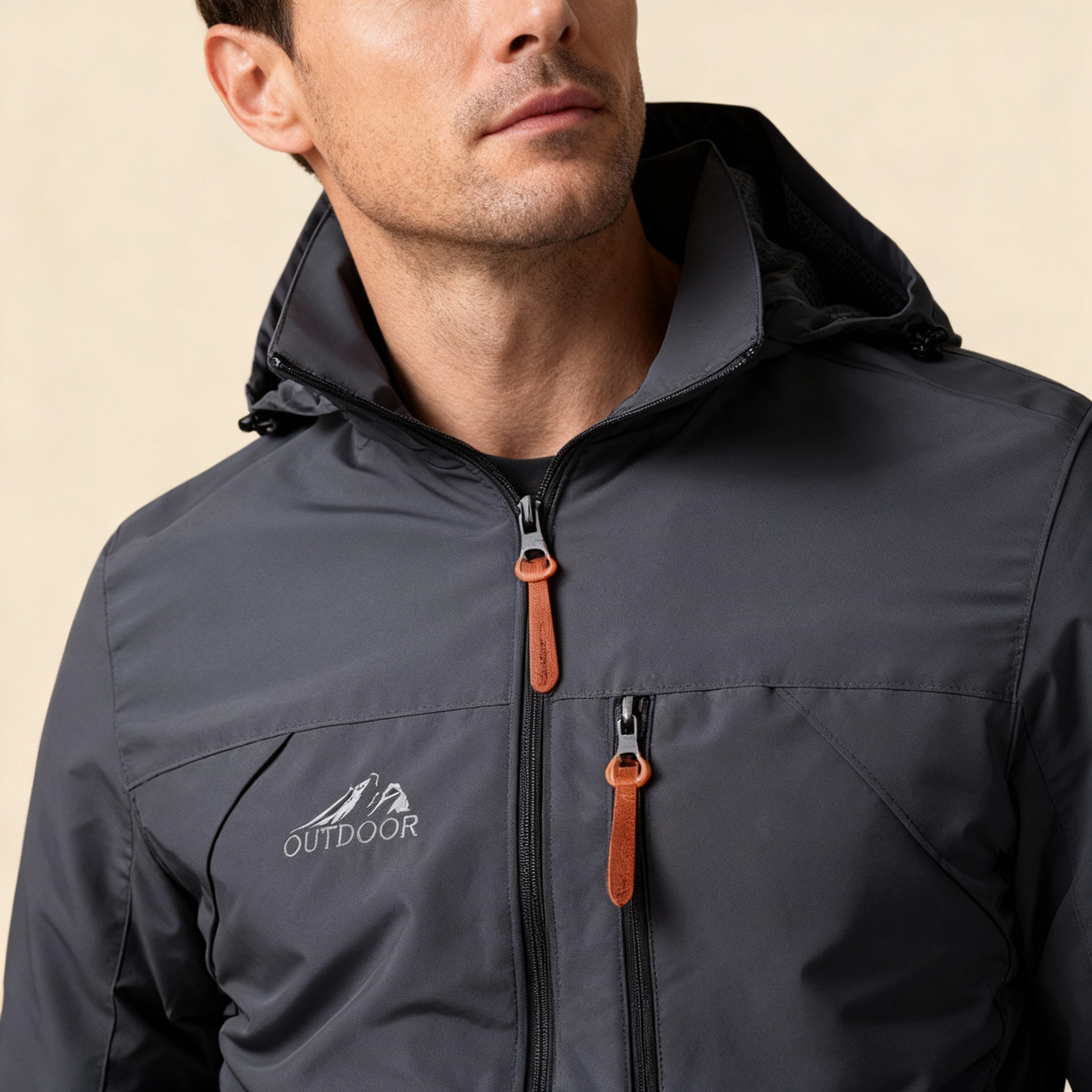 Men’s Waterproof & Windproof Jacket – Weather-Resistant Outdoor Shell