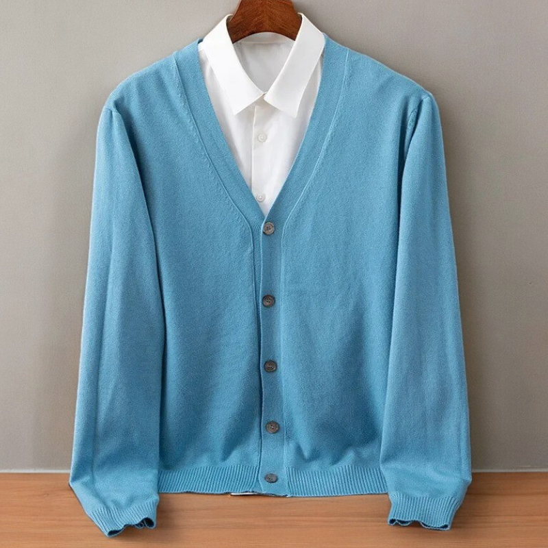 Santorini Men Classic Cashmere Cardigan