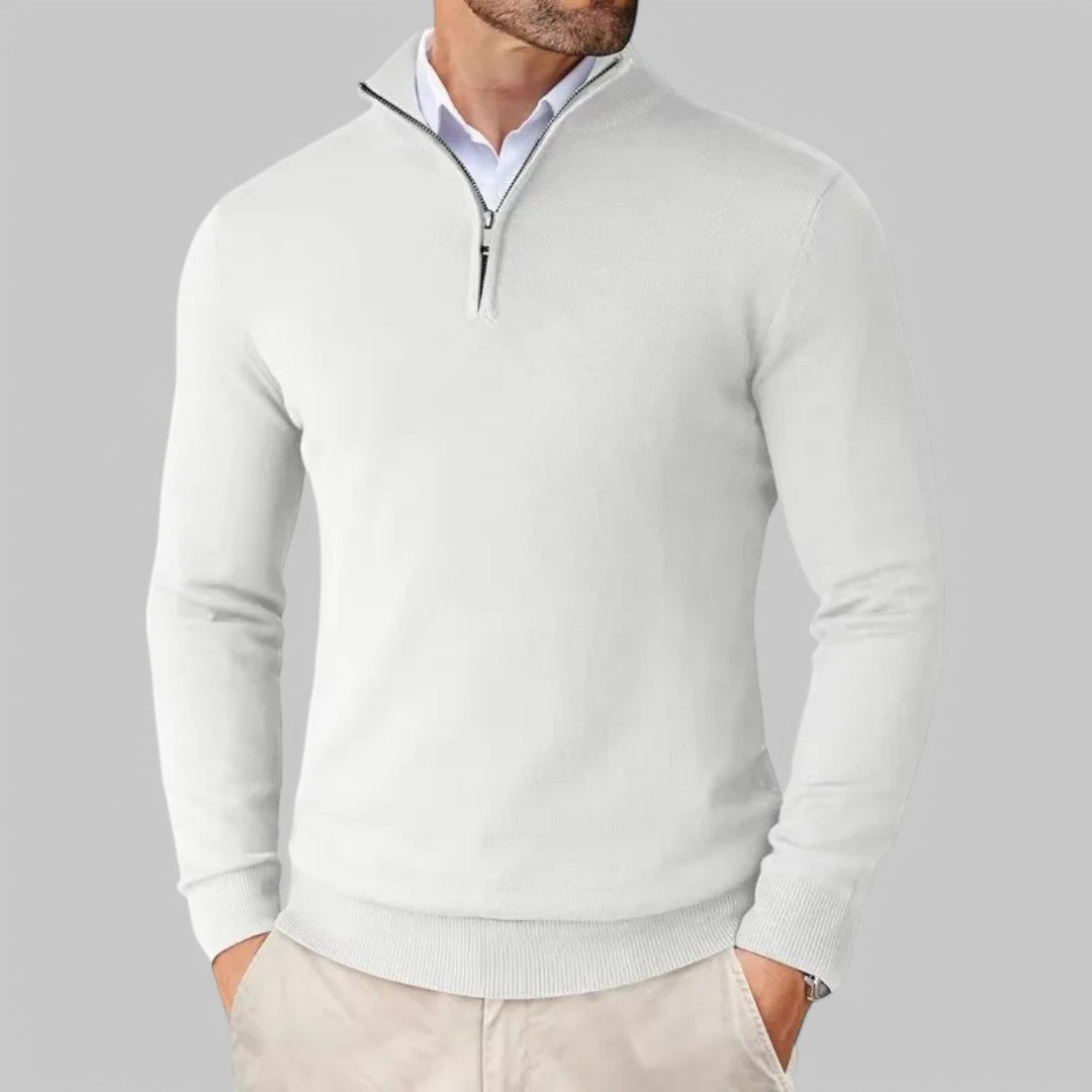 Old-Money Men Half Zip Autumn Jumper
