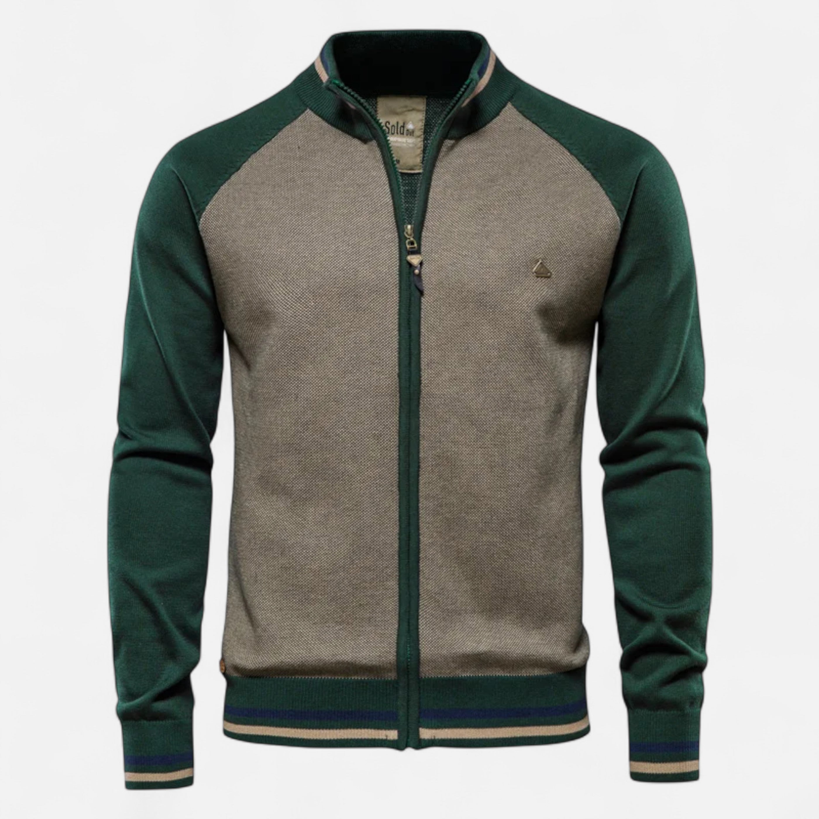 Men’s Zipped Sweater – Heritage Cotton Knit