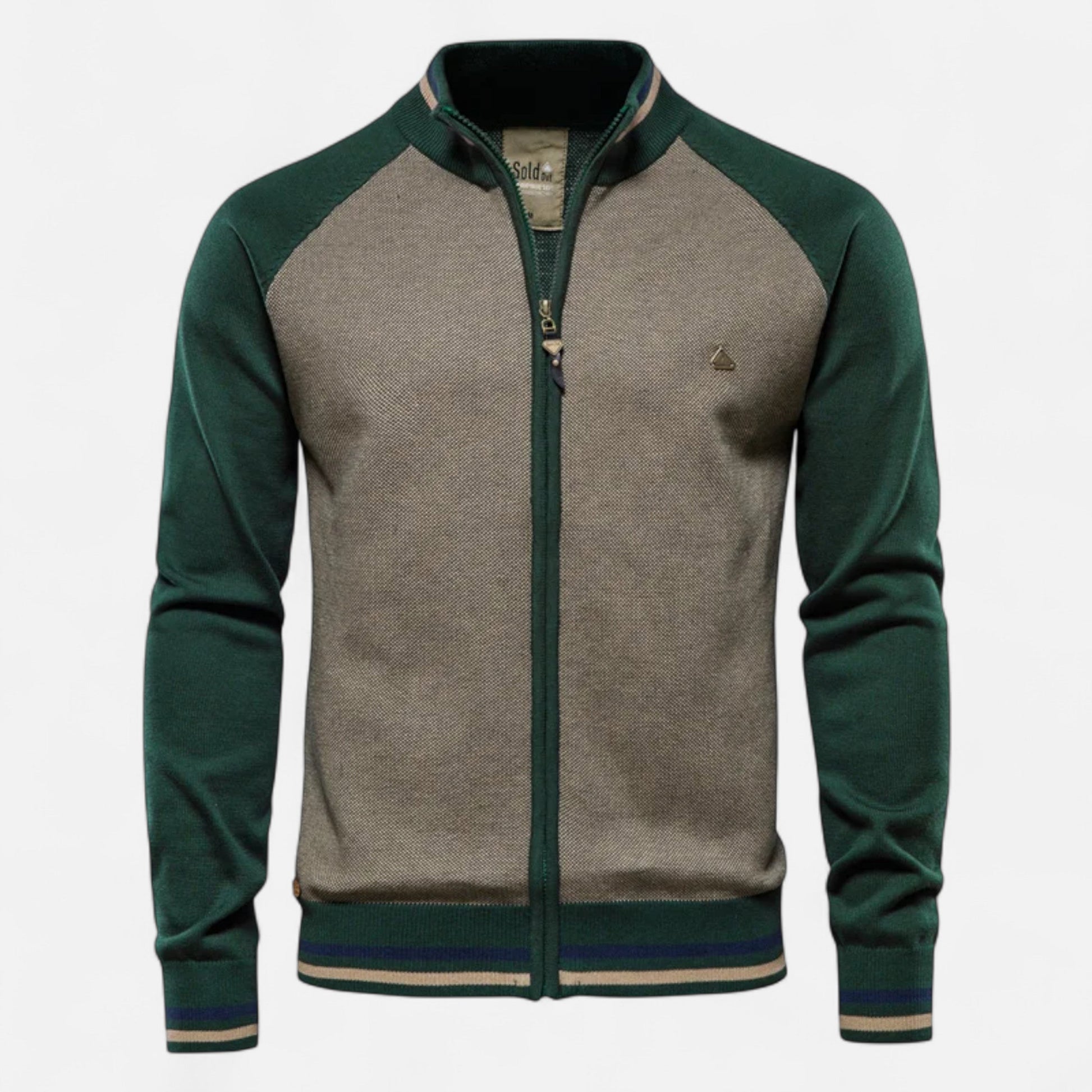 Men’s Zipped Sweater – Heritage Cotton Knit
